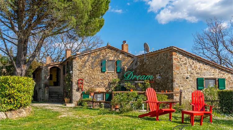 Autentico podere toscano con vista, vigna e ulivi